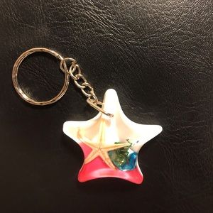 💗 Starfish Beach Pink Keychain NEW